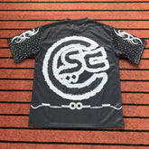 Street T Shirts Washed Old Oversize Hip Hop Skateboard Anime Print Short Sleeve